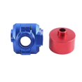 thumbnail image 1 of Metal Front and Rear Differential Case and Protector for ARRMA 1/8 MOJAVE 4S RTR RC Car Upgrade Parts,Red+Blue, 1 of 5