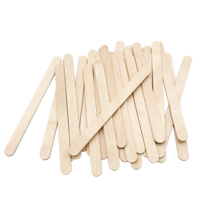 Palitos de manualidades KTOJOY, 200 piezas, madera natural, 11.5 cm