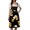 Black, variant on Women's Summer Skirts Ladies Half Apron Skirt Print Bavarian Carnival Dress Casual German Outfit Pink M