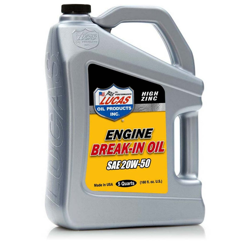 Lucas Oil 10636 Sae 20w50 Breakin Oil 5 Quart