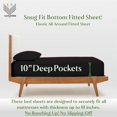 thumbnail image 3 of Split California King 5-Piece Sheet Set, 300-TC Giza Cotton, 10 inch Deep Pockets - Black, 3 of 7