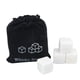 thumbnail image 2 of pstuiky Juego de regalo de 4 piedras de whisky únicas para enfriar, con bolsa de terciopelo reutilizable., 2 of 5