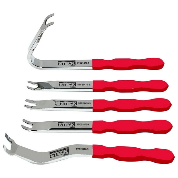 Milton Professional Auto Body And Auto Repair Clip Lifter Set, 5 Pieces