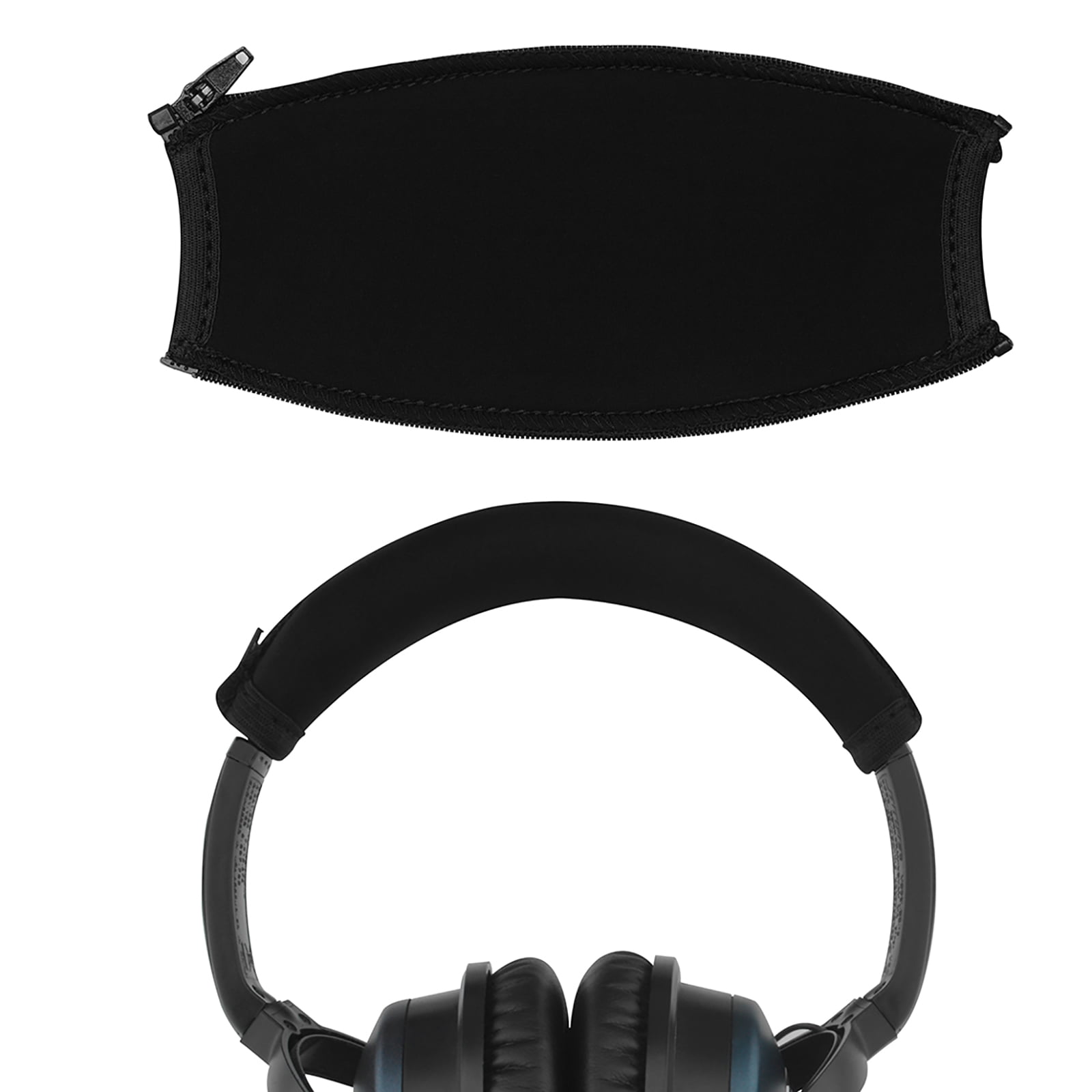 Geekria Flex Fabric Headband Cover Compatible with Boses QC 2, QC15 Headphones, Head Top Cushion Pad Protector, Replacement Repair Part, Easy DIY Installation