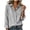 01 Gray, variant on Heart Print Lapel Shirts for Women Loose Button Down Long Sleeve Business Casual Tops Dressy Striped Lapel Blouses
