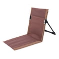 thumbnail image 3 of Tumbona plegable para acampar, silla con respaldo, tubo de hierro, transpirable, ajustable Marrón Zulema Reposapiés plegable, 3 of 8
