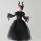 thumbnail image 4 of Vestido de Halloween para niños y niñas, disfraz de bruja y reina, maléfica, fiesta de carnaval, disfraces góticos, 4 of 5
