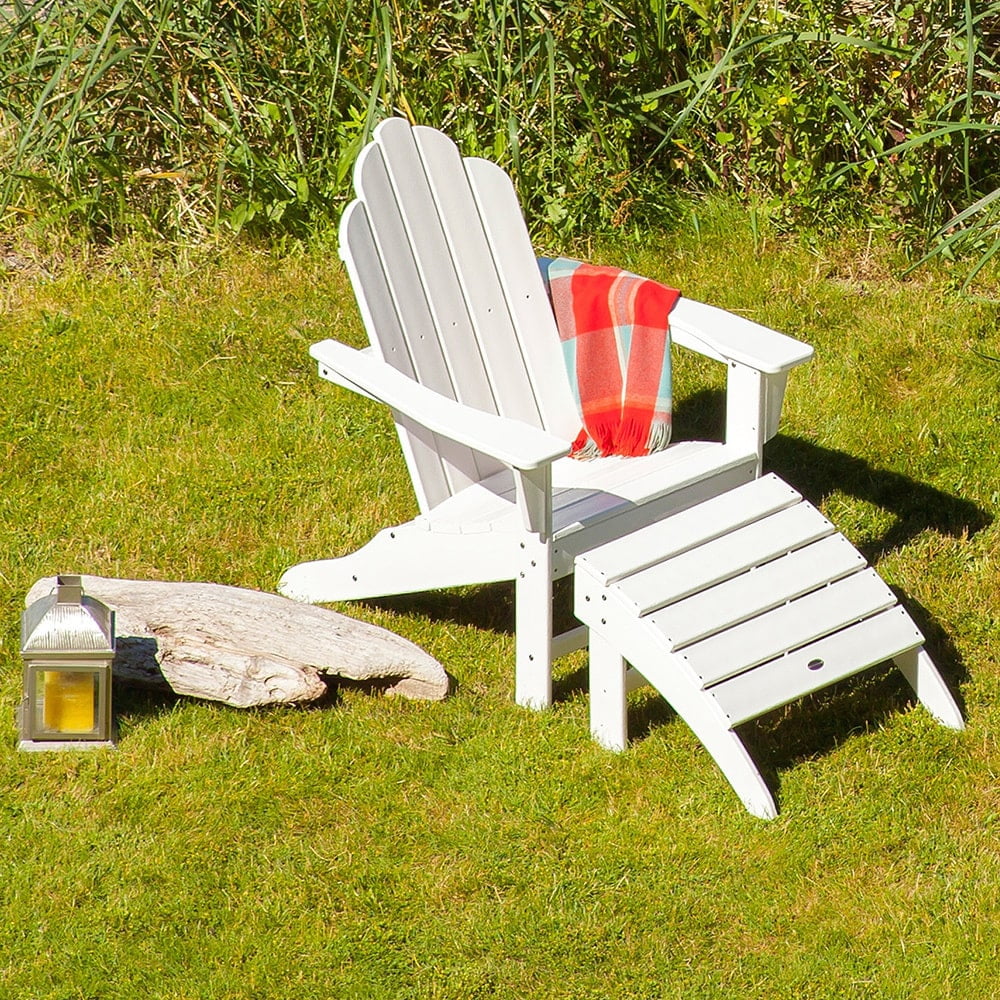 Polywood Long Island Adirondack Chair 2-Piece Set - Walmart.com