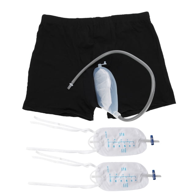 Bolsa de pierna para orinal masculino reutilizable BRILLAR Embudo de orina silicona grande pequeño