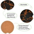 thumbnail image 2 of GZHJMY Car Coasters 2 Pcs Magma Texture Ceramic Drink Coaster for Cup Holder Cup Coasters, 2 of 6