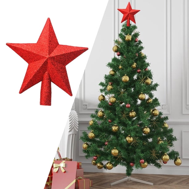 Étoile De Noël Doré Sur Fond Rouge | Vecteur Gratuite