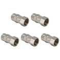 thumbnail image 2 of Plumbing Pipe Adapter G1/2 Female Thread Stainless Steel Water Gas Pipe Fitting for Building Material 5pcs, 2 of 5