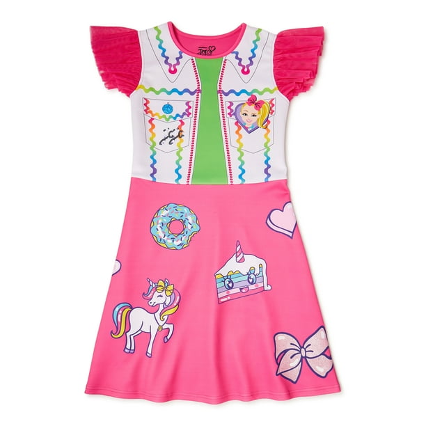 JoJo Siwa - Jojo Siwa Girls Cosplay Dress, Sizes 4-18 - Walmart.com