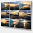 thumbnail image 2 of Mer Coucher de Soleil Collage - Paysage Toile Impression d'Art, 2 of 4