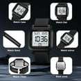 thumbnail image 6 of Men Digital Sports Watch Ultra-Thin Large Face Waterproof Wrist Watches for Men with Stopwatch Countdown Timer Alarm Function Dual Time LED Back Light, 6 of 7