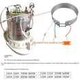 thumbnail image 3 of 220V 700W Electric Cooker Home Appliance Accessories Thin Band Heating Element, 3 of 3