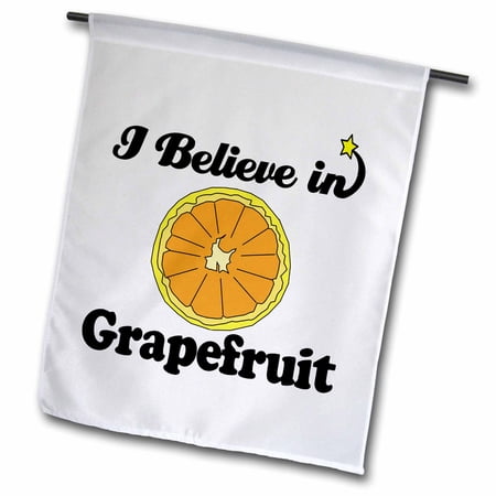 3dRose I Believe In Grapefruit - Garden Flag  12 by 18-inch