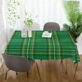 thumbnail image 6 of St Patrick's Green Tartan Tablecloth Rectangle Colorful Table Cloth Large Square Table Cover for Dining Kitchen Party 54"x72" Decor Gift, 6 of 7