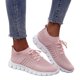 thumbnail image 1 of Zapatos Mujer Tenis Con Cordones Transpirables Antideslizantes Cómodos, 1 of 9