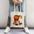 thumbnail image 2 of Stylish Canvas Tote Bag with Vibrant Orange and Pink Splash Design - Perfect for Shopping Travel and Parties, 2 of 4