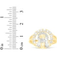 thumbnail image 6 of Floreo 10k Yellow Gold 16mm Jesus Face Two-Tone CZ Openwork Men's Ring, Sizes 5 - 13, 6 of 6