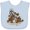 AE-Light Blue, variant on Inktastic Squirrel Superhero Landing with Acorns Boys or Girls Baby Bib
