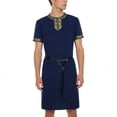 thumbnail image 2 of GFSDOI Mens Medieval Costume Renaissance Pirate Halloween Viking Tunic Knight Cosplay Warrior LARP Shirts, M, 2 of 4