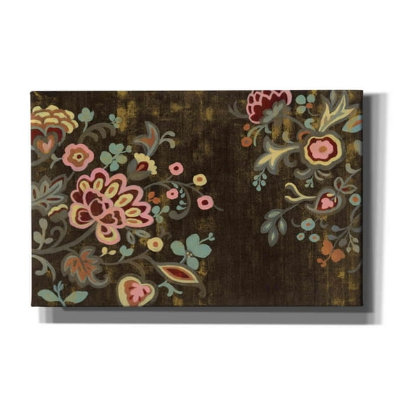 Epic Graffiti 'Decorative Paisley' by Silvia Vassileva, Canvas Wall Art, 40"x26"