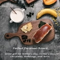 thumbnail image 5 of Tabla De Cortar Pequeña De Madera Muso Con Mango, Tablas De Cortar De Madera De Nogal Para Pan, Verduras Y Frutas, Tabla De Queso Con Agujero (15,2X7,3 Pulgadas), 5 of 5