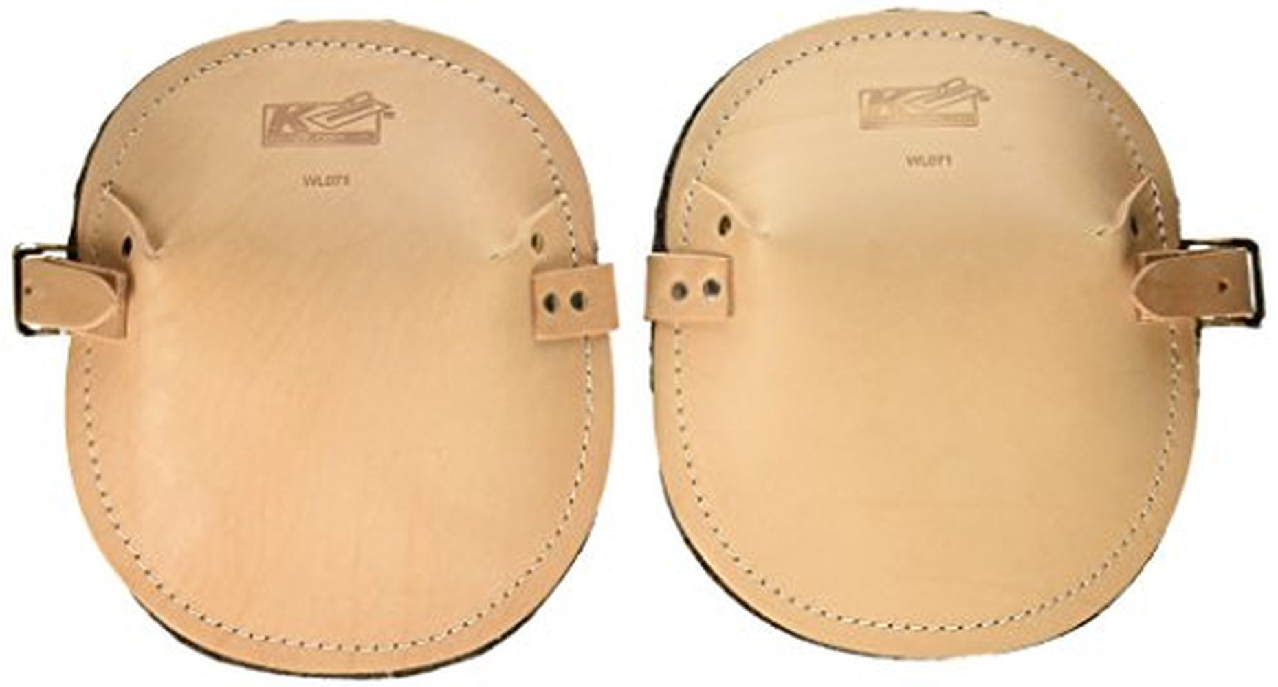 Kraft WL071 Flat Leather Knee Pads (Pair)
