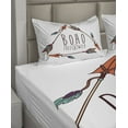 thumbnail image 2 of Ambesonne Arrow Fitted & Top Sheet Set with Shams, Bohemian Triangle and Tree, Multicolor, 2 of 4