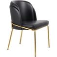 thumbnail image 6 of Meridian Furniture Jagger Black Faux Leather Dining Chair - Set of 2, 6 of 7