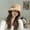 Khaki, variant on Winter Plush Bucket Hat for Women Leopard Print Fuzzy Bucket Caps Casual Warm Faux Fur Fisherman Hats 56-58cm