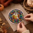 thumbnail image 6 of Kiddiway Halloween Hanging Acrylic Pumpkin Suncatcher - Flat Puzzle Window Decor for Party Favors Home Garden Porch,A, 6 of 6