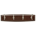 thumbnail image 1 of Hickory Hardware C25006-CSSN 18 in. Long Luna Collection Hook Rail, Cherry Stained with Satin Nickel Finish, 1 of 1