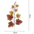 thumbnail image 2 of WRITWAA 12Pcs Simulated Maple Leaf Cane Photo Holder Fall Home Decor Orange Red Garden Decoration, 2 of 4