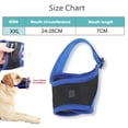 thumbnail image 2 of Bozal para perros para evitar mordeduras, ladridos y mordeduras con lazo ajustable de malla transpirable de tela suave (azul), 2 of 6