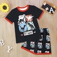 thumbnail image 2 of NOLDARES boys 2-piece Short Sleeve T-shirt and Shorts Set, Outdoor Collection(Red,6-7 Years), 2 of 6