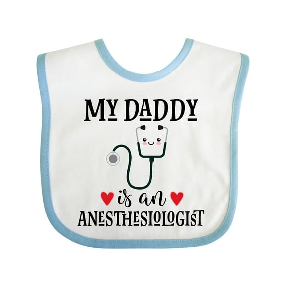Inktastic Anesthesiologist Daddy Baby Gift Boys or Girls Baby Bib