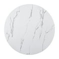 thumbnail image 5 of Harper & Bright Designs Round Dining Table for 4, Modern Kitchen Table with Faux Marble Top, Minimalist White Dinette Table, 5 of 11