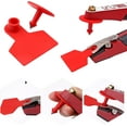 thumbnail image 4 of ABPETE Blank Ear Tags 100 Pieces Livestock Ear Tags Blank Livestock Identification Cards for Cattle Cow Pig Goat Sheep Dog (red), 4 of 8