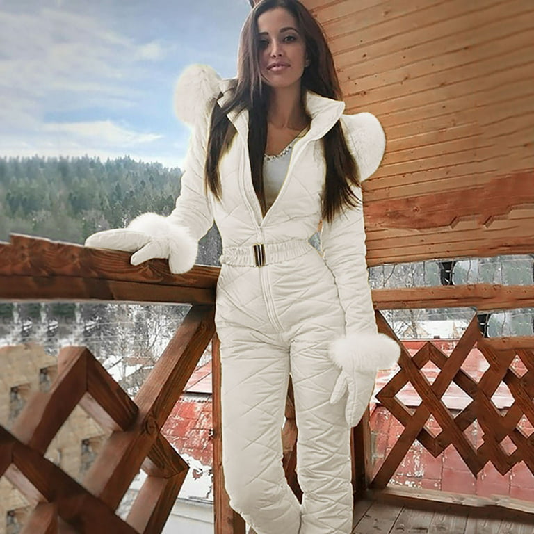 wofedyo snow pants womens Women Fashion Casual Thick Hot Snowboard Skisuit  Outdoor Sports Zipper Ski Suit sweatpants women