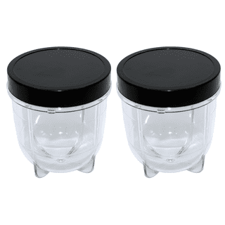 𝟑 𝐏𝐚𝐜𝐤𝐬 MB1001 16OZ Replacement Cups with Lids Compatible with Magic  Bullet 250W Blenders Juicer with Brush