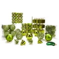 thumbnail image 2 of 101 Pack Assorted Christmas Ornaments - Shatterproof - with Green Pickle and Tree Topper - Designed in Germany - Light Green, 2 of 3