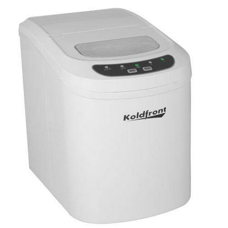 Koldfront KIM202 10 Inch Wide 1.5 Lbs. Capacity Portable Ice Maker with 26 Lbs. Daily Ice Production