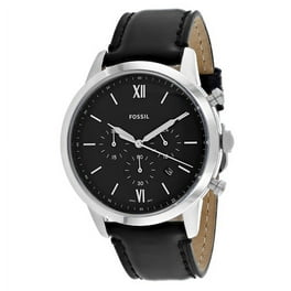 Lacoste Men's 2010727 Darwin Black Dial Black Leather Strap