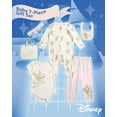 thumbnail image 2 of Disney Newborn Baby Layette Set - 6 Piece Disney Bodysuit Coveralls Sweatpants, Hat, Gift Bag (0-6M), 2 of 7