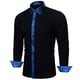 thumbnail image 4 of Camisa de vestir Barry.Wang negra para hombre de manga larga de negocios, 4 of 6