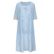 thumbnail image 4 of ICHUANYI Clearance Fashion Women Casual V-Neck Sleeveless Dress Solid Long Sleeve Coat Two-Piece Set(Blue, M) ICHUANYI WER2023080809481, 4 of 6