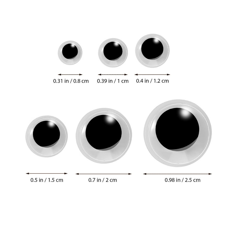 Googly Eyeballs 120 Pcs Googly Eye Balls Self-Adhesive Glow in The